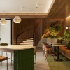 clubroom with tables and seating